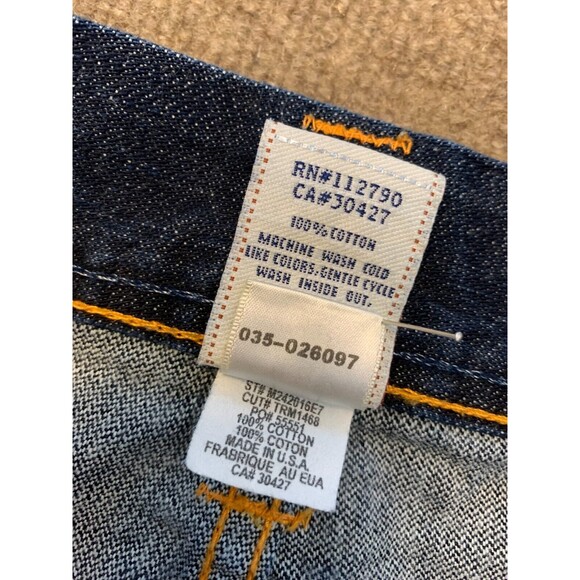 True Religion Danny Bootcut Jeans Mens 38 (40x34) Mid Rise USA Dark Wash Denim - Picture 9 of 9